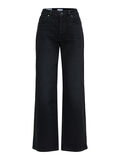 Selected HIGH WAIST WIDE FIT JEANS, Black Denim, highres - 16085713_BlackDenim_001.jpg