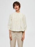 Selected ORGANIC COTTON - 3/4 SLEEVED TOP, Almond Oil, highres - 16072225_AlmondOil_737389_003.jpg