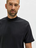 Selected COL ROULÉ T-SHIRT, Jet Black, highres - 16081953_JetBlack_006.jpg