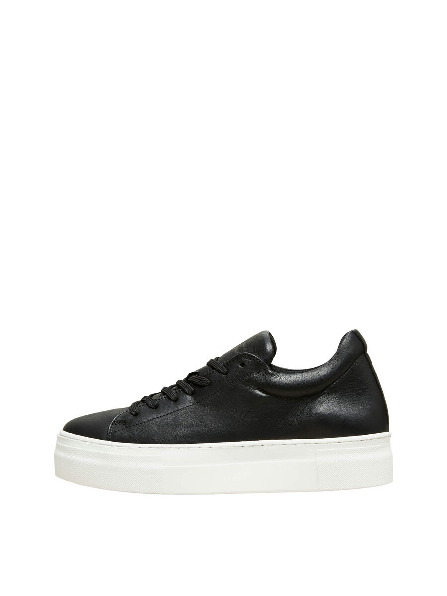 Selected LÆDER - SNEAKERS, Black, highres - 16075949_Black_001.jpg