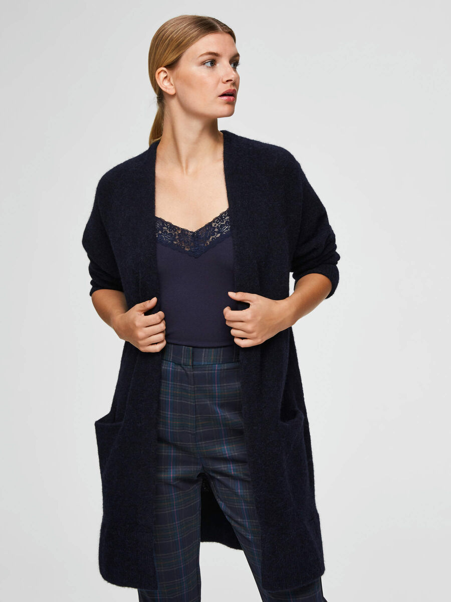 Selected OPEN FRONT - KNITTED CARDIGAN, Night Sky, highres - 16068578_NightSky_695127_003.jpg