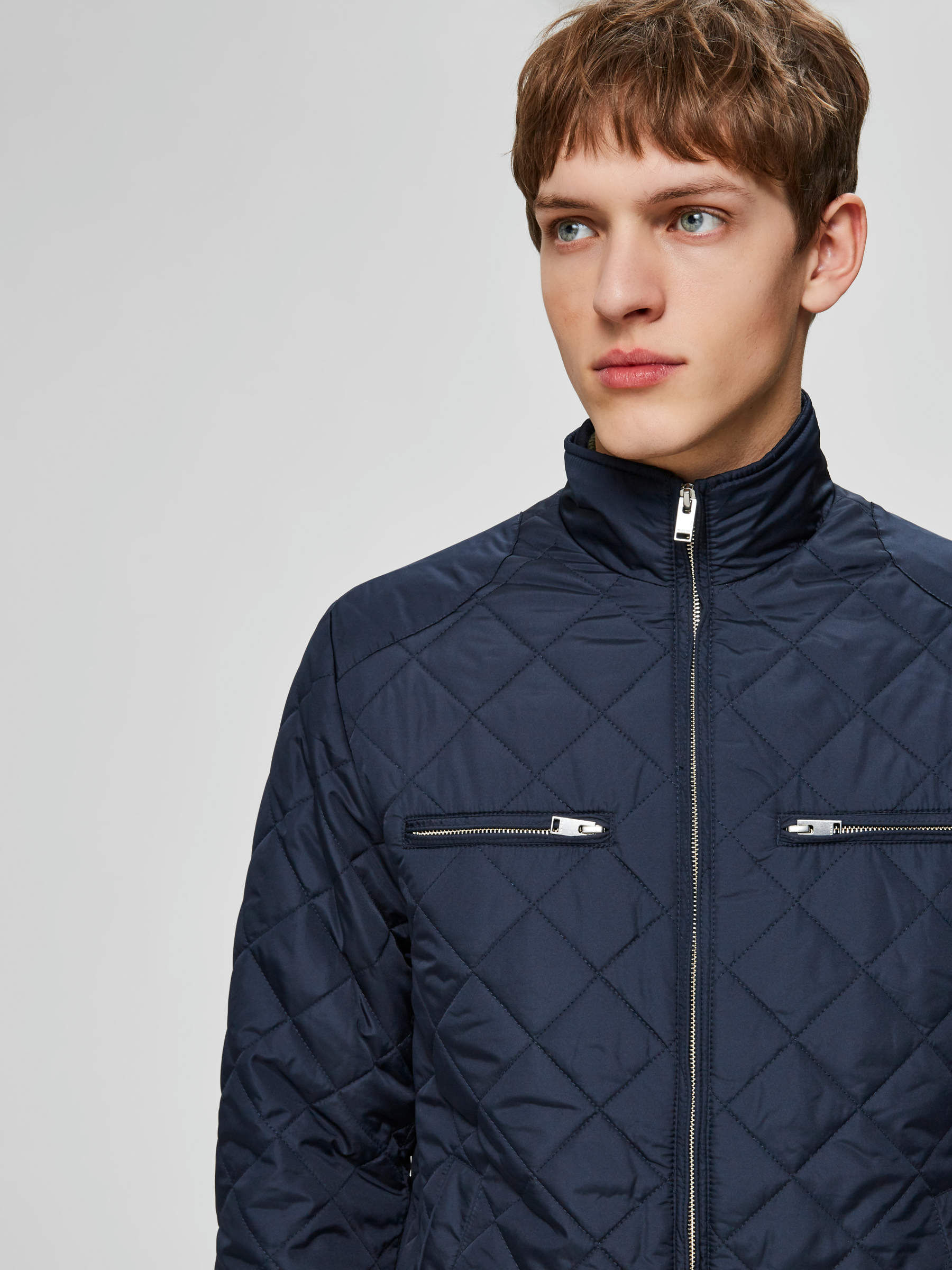 Selected homme quilted jacket on sale