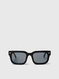 Selected SQUARE FRAME SUNGLASSES, Black, highres - 16097343_Black_001.jpg