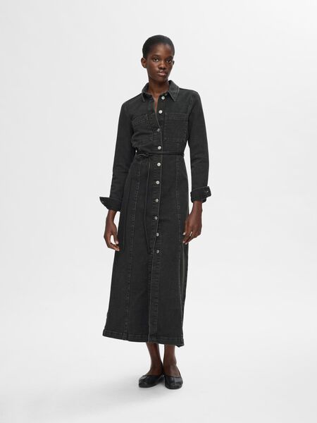 Selected MAXI DENIM DRESS, Black Denim, highres - 16094811_BlackDenim_003.jpg