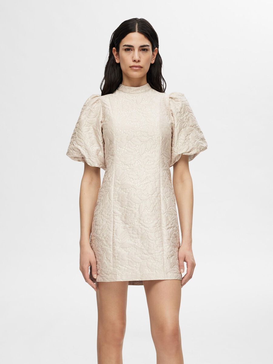Selected PATTERNED  MINI DRESS, Humus, highres - 16095966_Humus_003.jpg