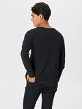 Selected CREW-NECK- SWEATSHIRT, Caviar, highres - 16057568_Caviar_004.jpg