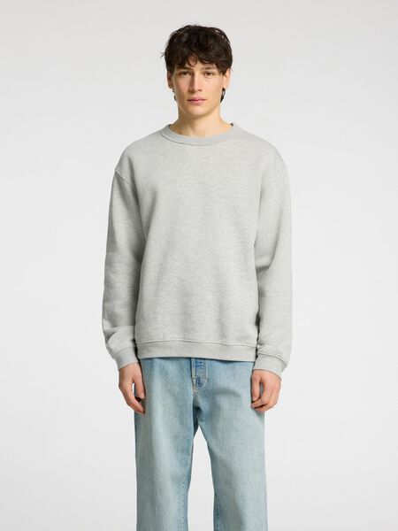 Selected RELAXED FIT SWEATSHIRT, Light Grey Melange, highres - 16099319_LightGreyMelange_003.jpg