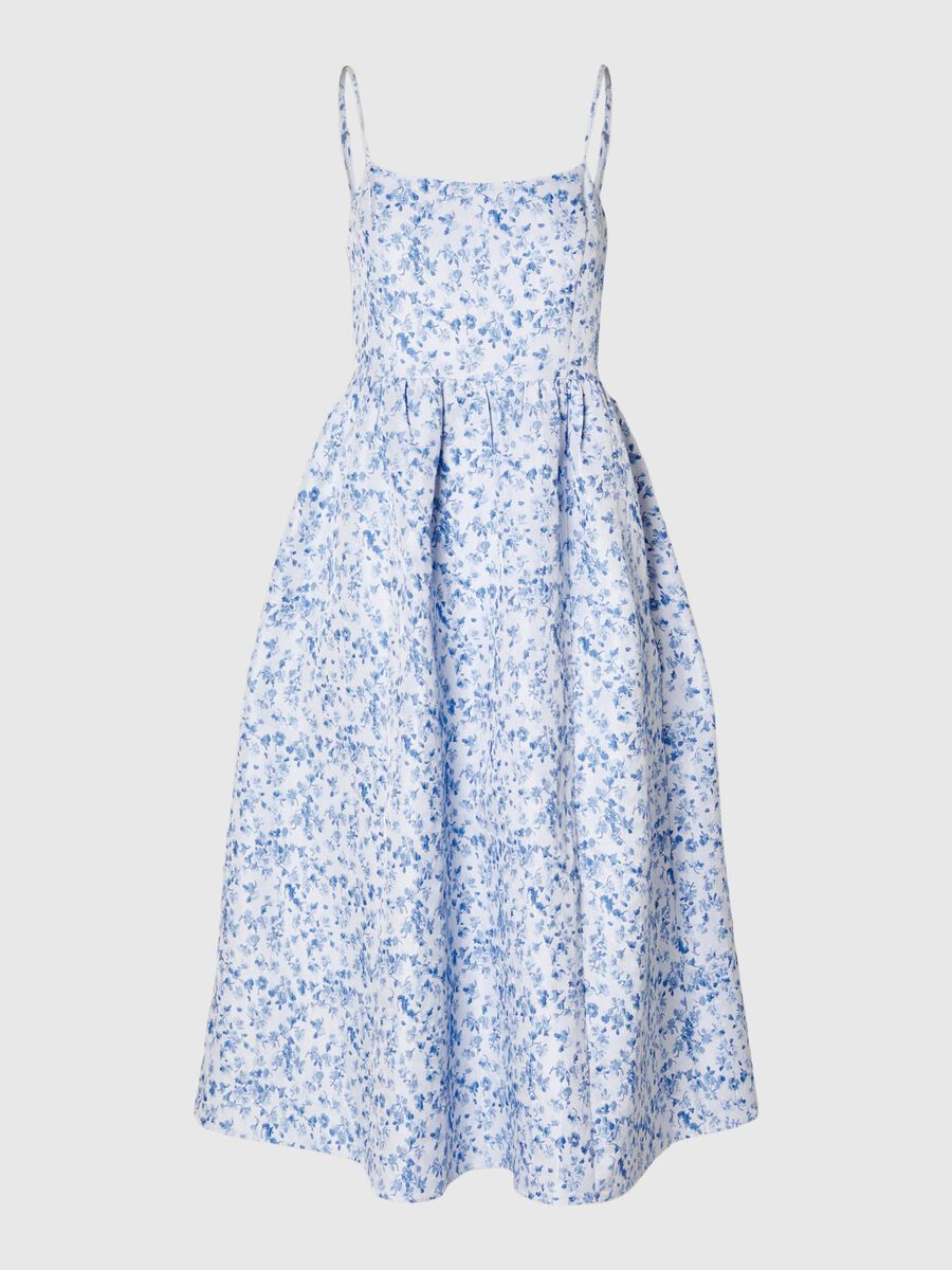 Selected FLORAL PRINTED SLEEVELESS MIDI DRESS, Sky Blue, highres - 16095964_SkyBlue_001.jpg