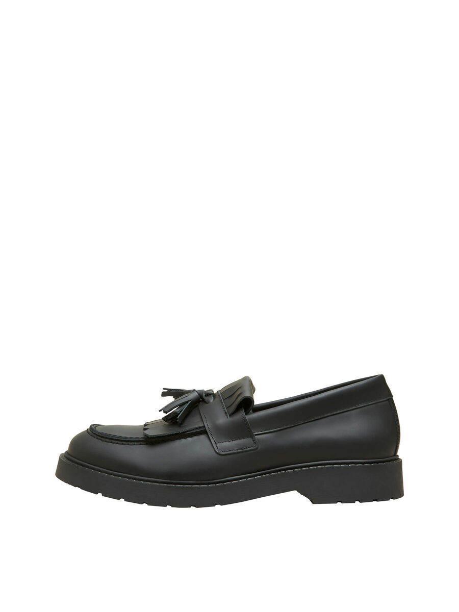 Selected LÆDER KILTIE LOAFERS, Black, highres - 16081343_Black_001.jpg