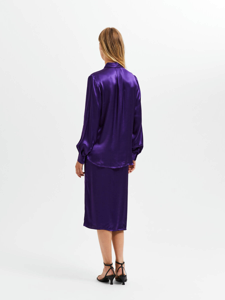 Selected SATIN BLOUSE, Acai, highres - 16086454_Acai_004.jpg