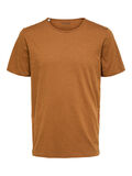 Selected CREW NECK T-SHIRT, Toffee, highres - 16071775_Toffee_001.jpg