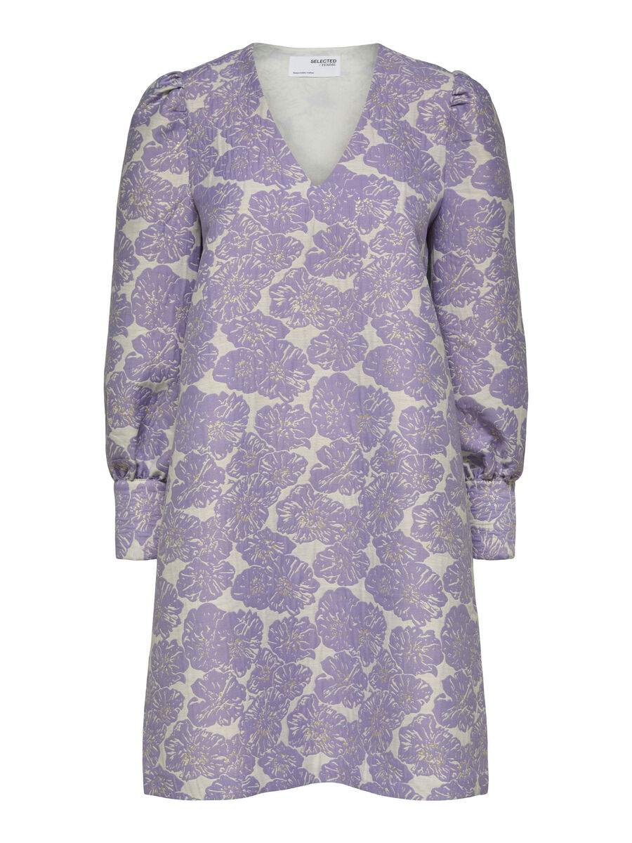 Selected LONG SLEEVED MINI DRESS, Violet Tulip, highres - 16083656_VioletTulip_001.jpg