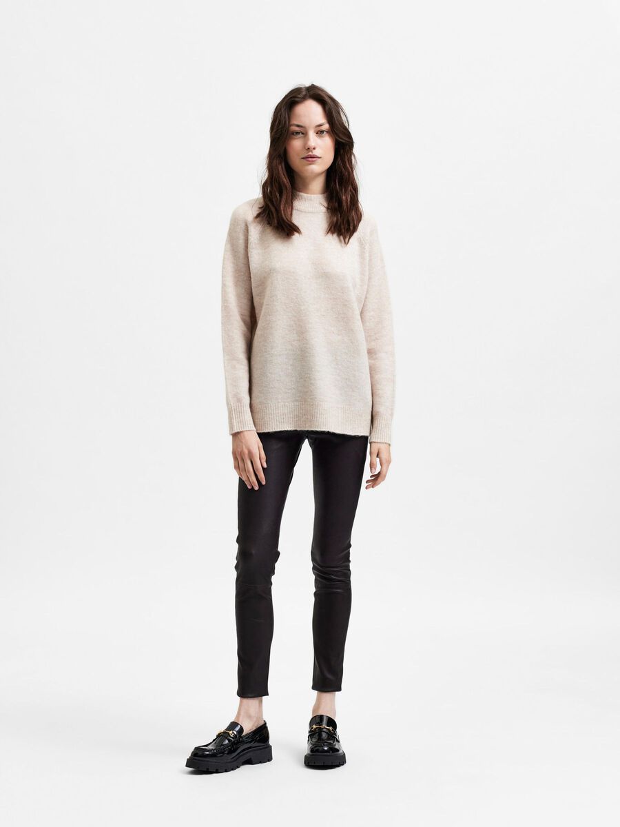 Selected HIGH NECK PULLOVER, Birch, highres - 16084811_Birch_945107_005.jpg