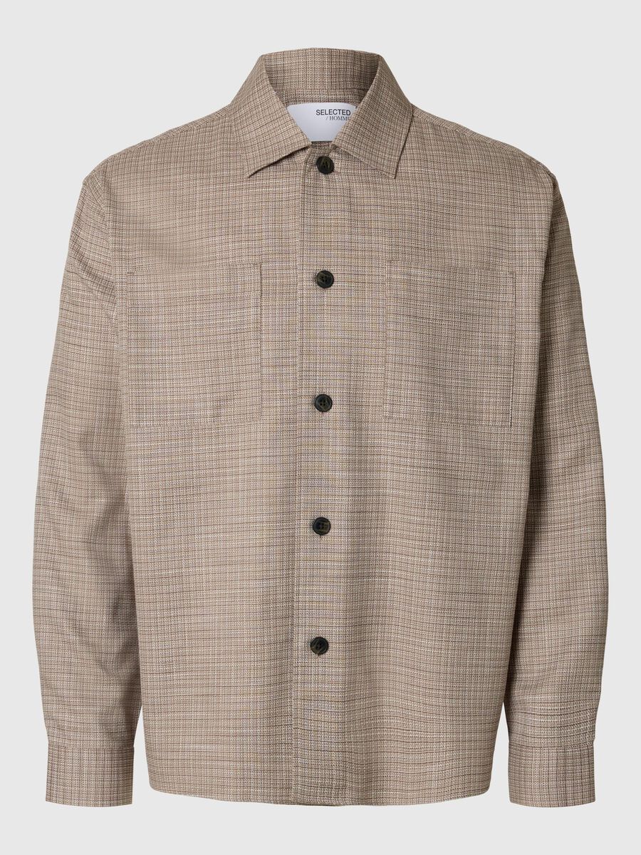 Selected RELAXED FIT OVERSHIRT, Sand, highres - 16097680_Sand_1184053_001.jpg