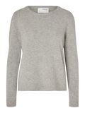 Selected 100% CASHMERE JUMPER, Light Grey Melange, highres - 16092658_LightGreyMelange_001.jpg