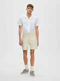 Selected SLIM FIT SHORTS, Ecru, highres - 16088049_Ecru_005.jpg