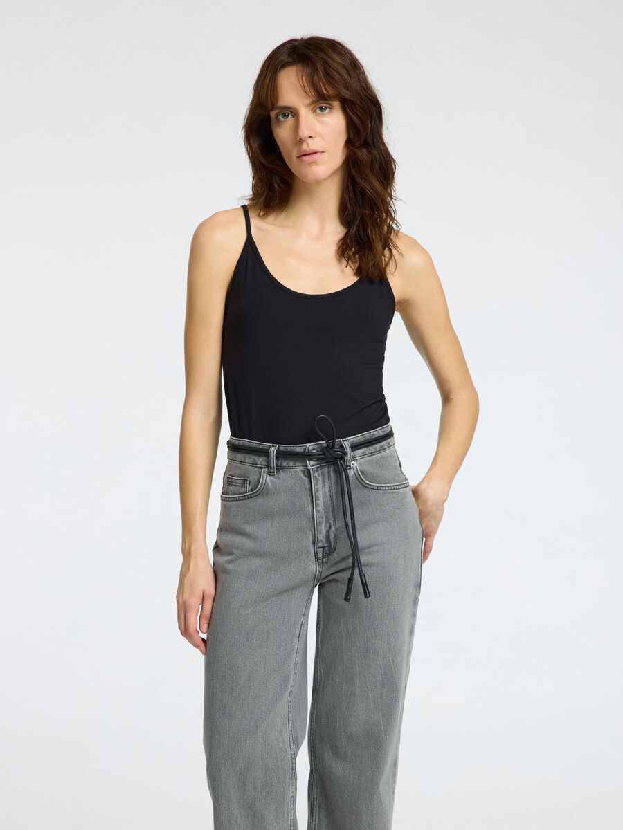 Selected SLIM FIT STRAP TOP, Black, highres - 16096450_Black_003.jpg