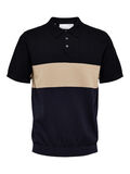 Selected GESTREIFTES POLO SHIRT, Black, highres - 16088615_Black_1016646_001.jpg