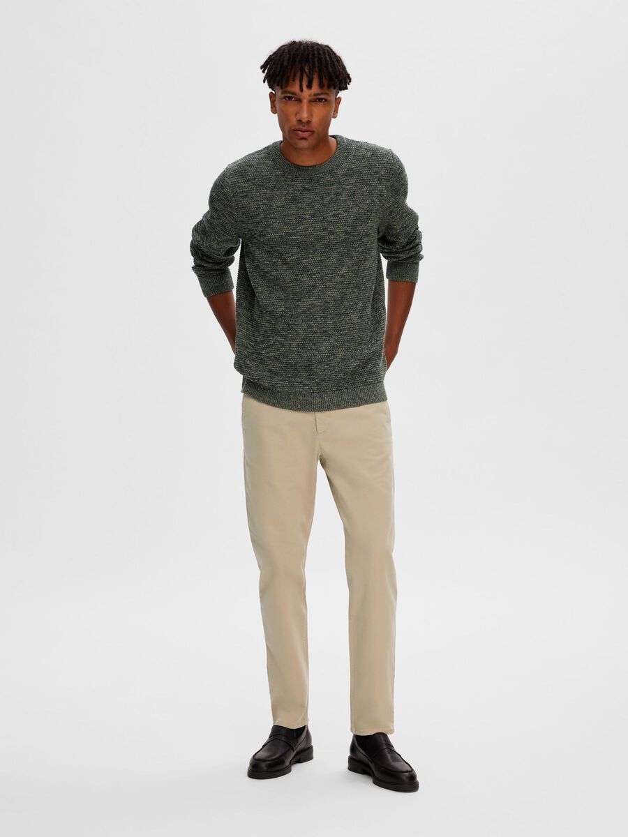 Selected CREW NECK KNITTED PULLOVER, Green Gables, highres - 16059390_GreenGables_1039413_005.jpg