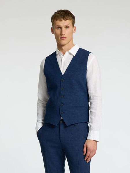 Selected SLIM FIT GILET, Dark Navy, highres - 16097514_DarkNavy_003.jpg