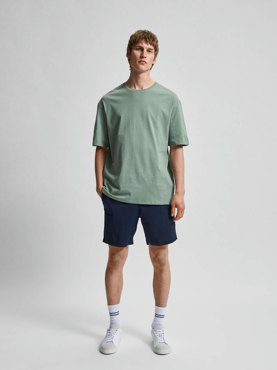 Selected ORGANIC COTTON LOOSE FIT T-SHIRT, Sea Spray, highres - 16083024_SeaSpray_907038_005.jpg