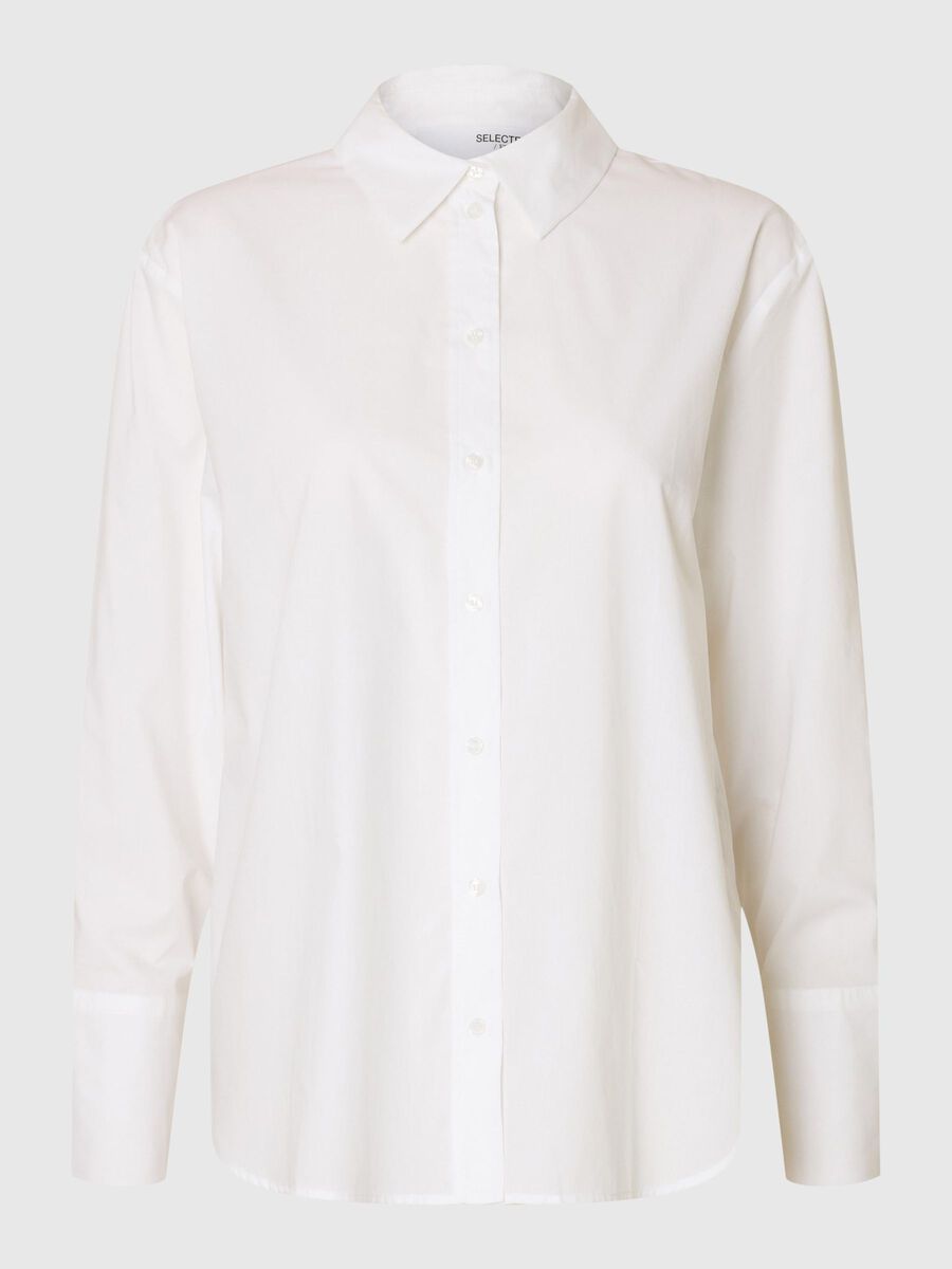 Selected 100% COTTON SHIRT, Bright White, highres - 16097361_BrightWhite_001.jpg