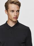 Selected LONG-SLEEVED POLO SHIRT, Black, highres - 16075838_Black_006.jpg