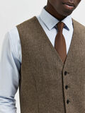 Selected SLIM FIT VEST, Brownie, highres - 16085624_Brownie_948756_006.jpg