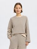Selected STRIPED COTTON  SWEATSHIRT, Black, highres - 16097830_Black_1185343_003.jpg