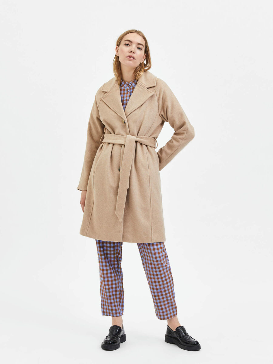 Selected BELTED COAT, Beige, highres - 16079496_Beige_850312_005.jpg