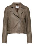 Selected CROPPED - LEATHER JACKET, Fossil, highres - 16072620_Fossil_001.jpg