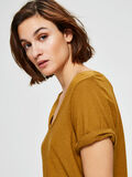 Selected DEEP ROUND NECK - T-SHIRT, Bronze Brown, highres - 16072127_BronzeBrown_006.jpg