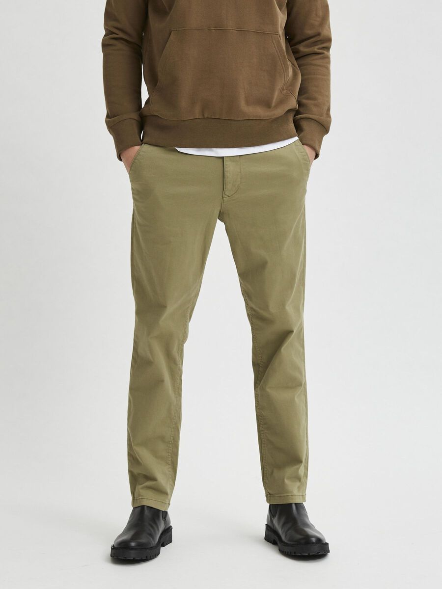 Selected STRAIGHT FIT FLEX - CHINOS, Aloe, highres - 16074057_Aloe_003.jpg