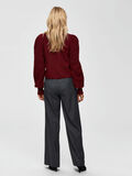 Selected CROPPED - KNITTED CARDIGAN, Cabernet, highres - 16068705_Cabernet_004.jpg