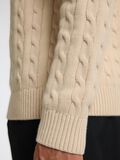 Selected CABLE KNIT KNITTED JUMPER, Oatmeal, highres - 16087876_Oatmeal_006.jpg