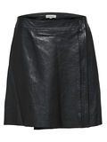 Selected MID WAIST - LEATHER SKIRT, Black, highres - 16067280_Black_001.jpg