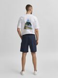 Selected ORGANIC COTTON STRETCH CARGO SHORTS, Sky Captain, highres - 16078984_SkyCaptain_004.jpg