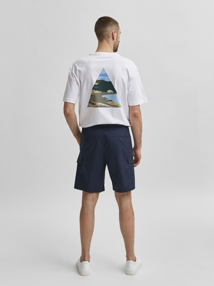 Selected BIO-BAUMWOLLE STRETCH CARGO SHORTS, Sky Captain, highres - 16078984_SkyCaptain_004.jpg