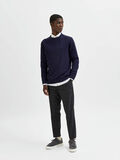 Selected RUNDHALSAUSSCHNITT STRICKPULLOVER, Navy Blazer, highres - 16081104_NavyBlazer_879681_005.jpg