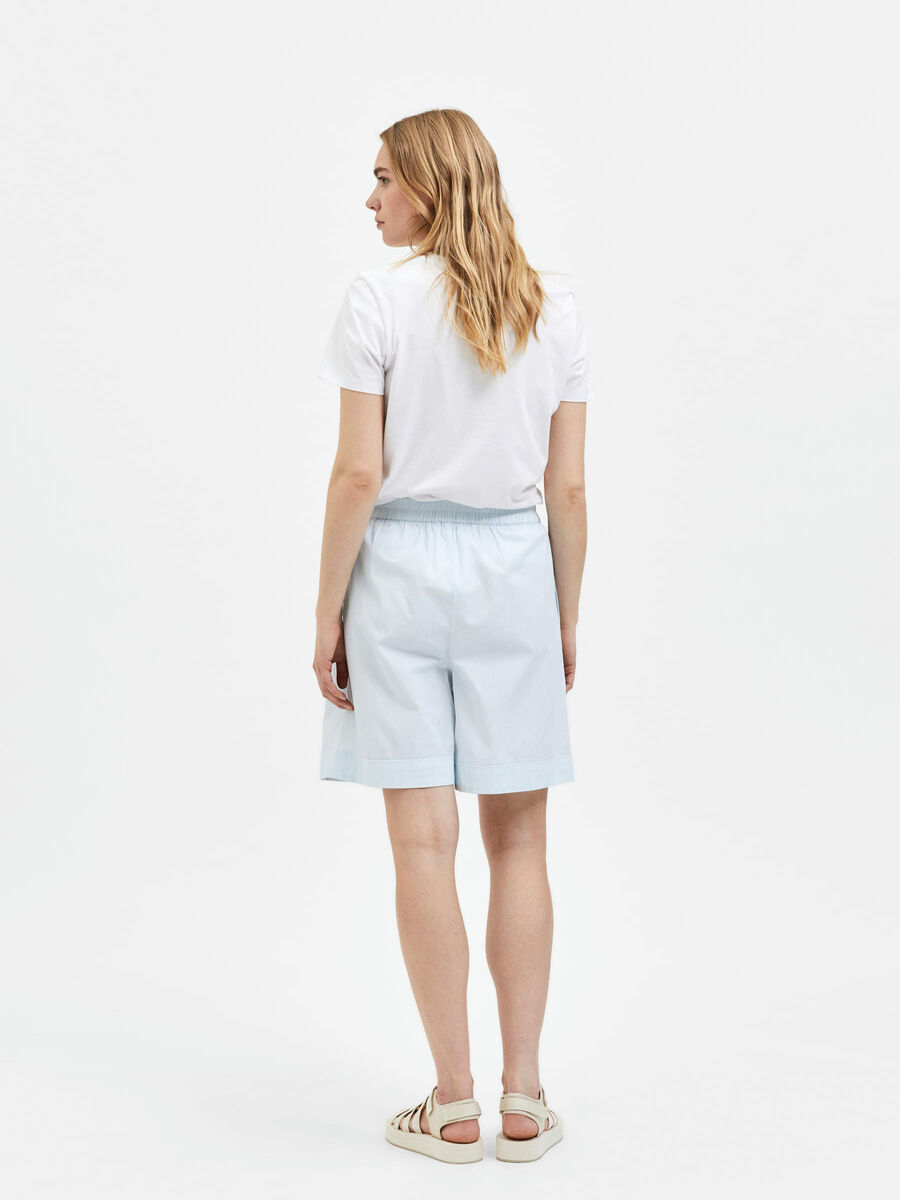 Selected HIGH WAIST SHORTS, Ballad Blue, highres - 16084508_BalladBlue_930953_004.jpg