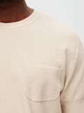 Selected KNITTED SHORT SLEEVED TOP, Oatmeal, highres - 16088609_Oatmeal_006.jpg