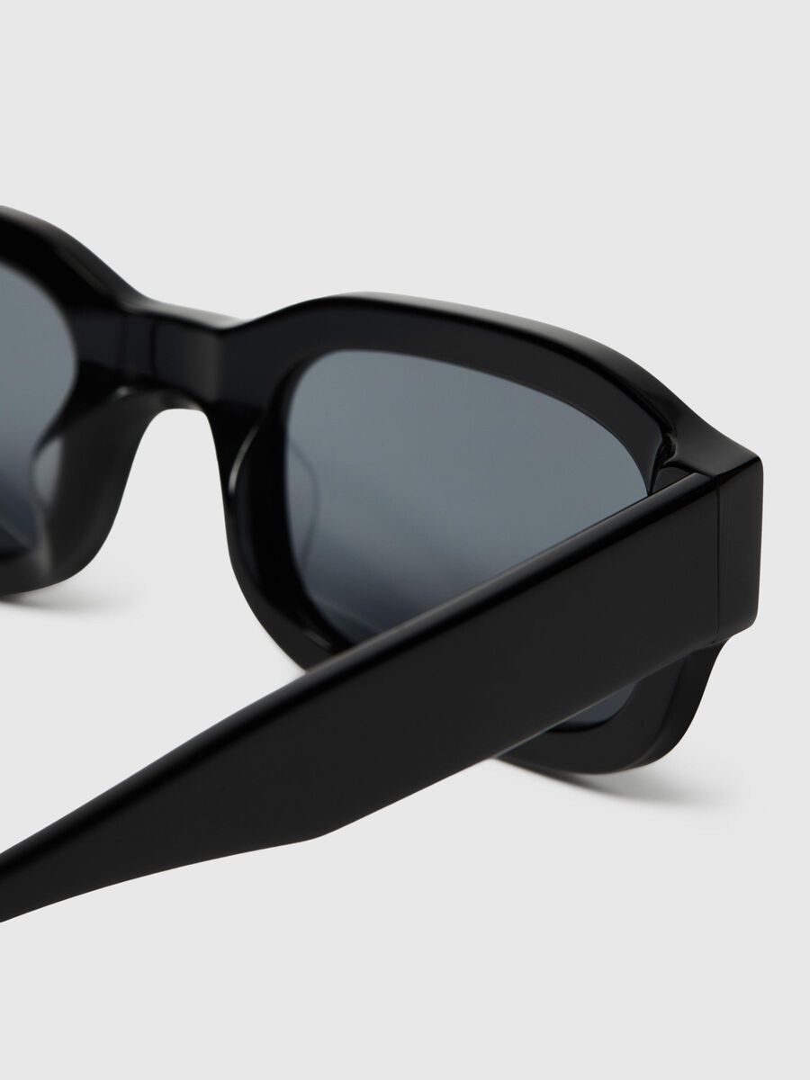 Selected SQUARE FRAME SUNGLASSES, Black, highres - 16097342_Black_004.jpg