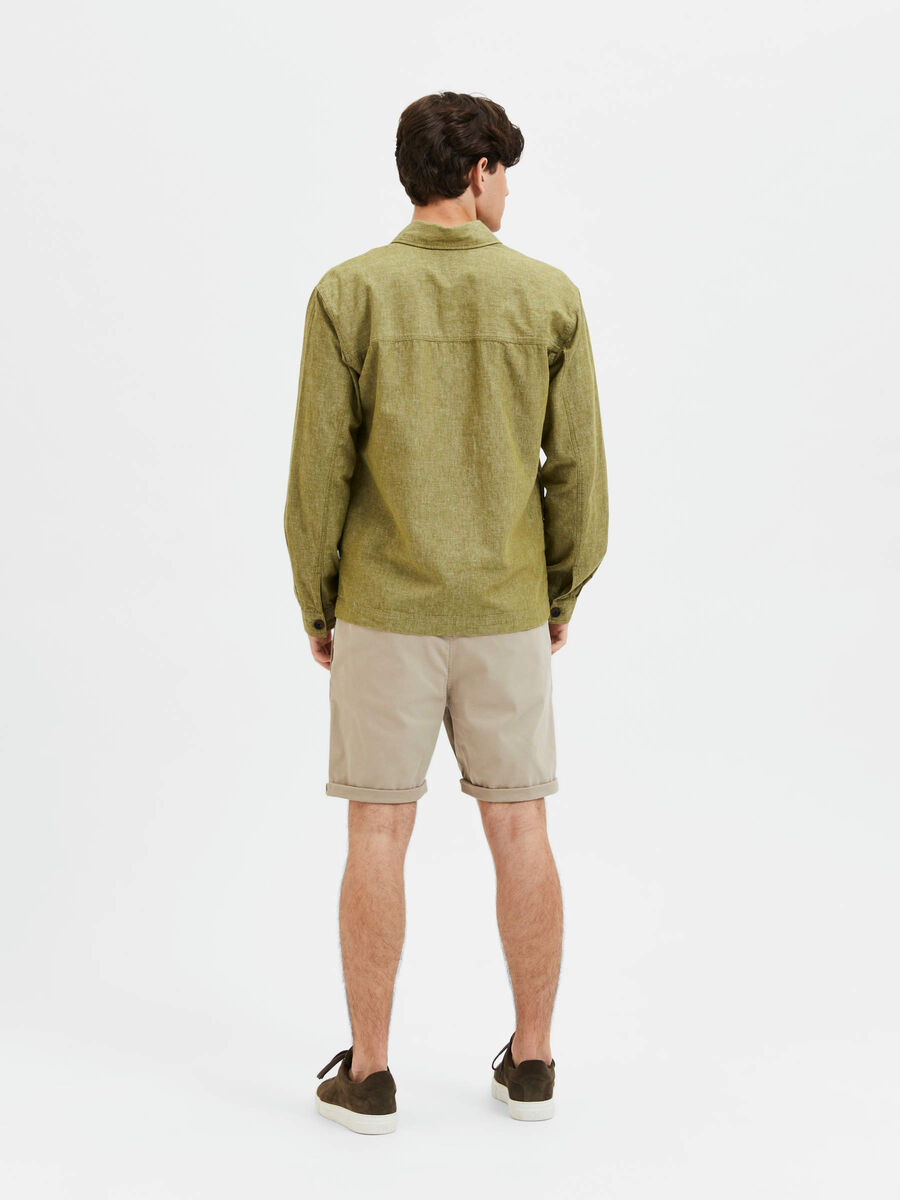 Selected LANGE MOUWEN OVERSHIRT, Olive Branch, highres - 16087729_OliveBranch_004.jpg