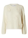 Selected FLORAL KNITTED PULLOVER, Birch, highres - 16094070_Birch_1110482_001.jpg