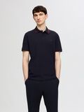 Selected SHORT SLEEVED POLO SHIRT, Black, highres - 16087840_Black_003.jpg