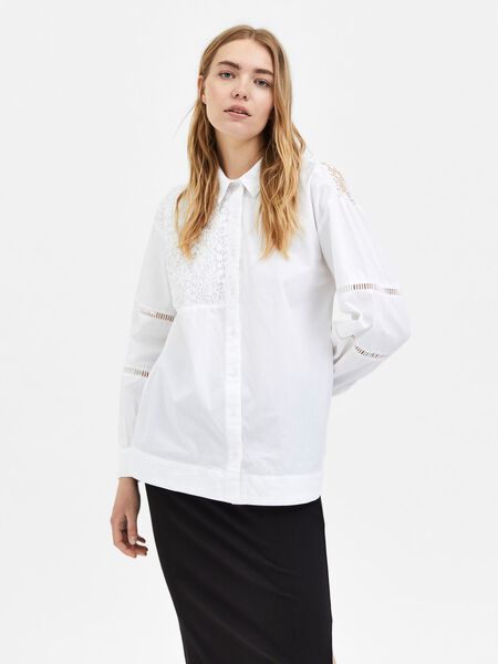 Selected LACE SHIRT, Bright White, highres - 16087008_BrightWhite_973655_003.jpg