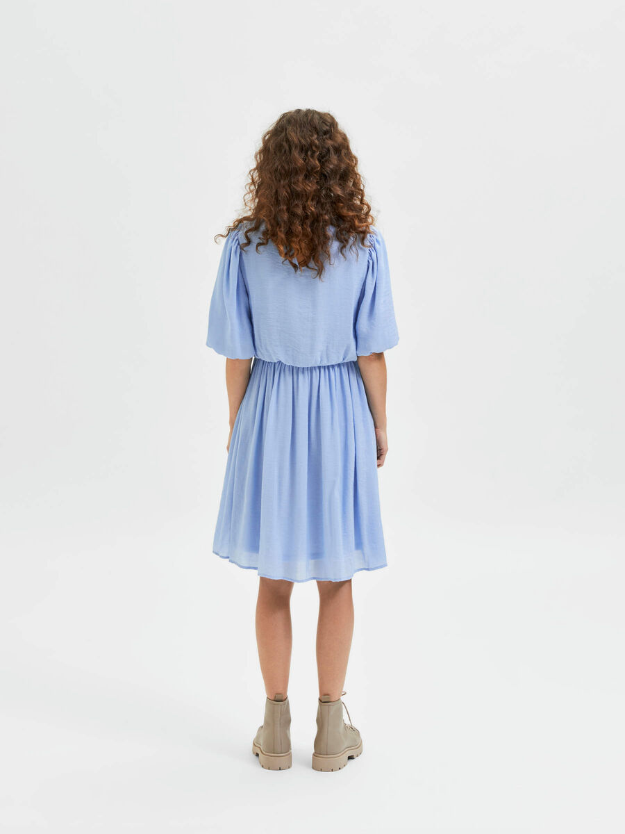 Selected SHORT SLEEVED PETITE MINI DRESS, Blue Bell, highres - 16085413_BlueBell_004.jpg