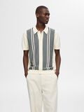 Selected KNITTED POLO SHIRT, Egret, highres - 16093389_Egret_1104065_003.jpg