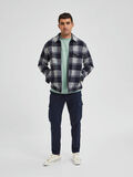 Selected CHECKED OVERSHIRT, Flint Gray, highres - 16083924_FlintGray_918555_005.jpg