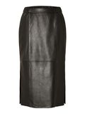 Selected LEATHER MIDI SKIRT, Black, highres - 16091172_Black_001.jpg